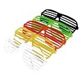 Partybrille Jalousie Atzenbrille verschiedene Farben