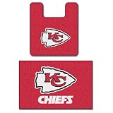 Kansas City Chiefs Two Piece Bath Rug Set
