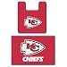 Kansas City Chiefs Two Piece Bath Rug Set