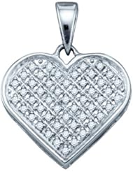 0.15CTW DIAMOND HEART PENDANT