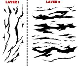 VIETNAMESE TIGER CAMOUFLAGE AIRBRUSH STENCIL-Template