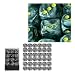Chessex 27838 - Würfelset Vortex schwarz/gelb, 36 6-seitige Würfel (12mm)