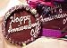 Gourmet Food : Anniversary Cake in Solid Milk Chocolate