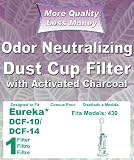 Eureka DCF-10 & DCF-14 Odor Neutralizing Filter; Compare With Eureka Part #62731,62396