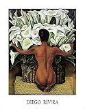 Nude with Calla Lilies, Art Poster by Diego Rivera