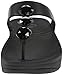 FitFlop Women's Petra Leather Flip Flop, All Black, 6 M US