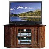 Mission 42" Corner TV Stand by Leick Furniture (Mission Oak) (36"H x 62"W x ....