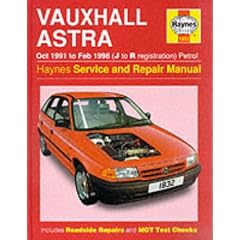 Vauxhall Astra (1991-98) Service and Repair Manual (Haynes Service and Repair Manuals)