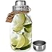 Premium Large 32 Ounce Mason Jar Cocktail Shaker | Iconic Made in USA “Ball” 32 oz Glass Quart Mason Jar | 304 Polished Stainless Steel Lid and Strainer with No Leak Seal by Premium Home Quality
