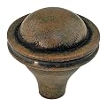Ultra Hardware Ring-Accent Cabinet Knob - Rust Finish