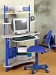 The Bug Computer Desk in Blue/Gray By Studio RTA Furniture