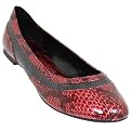 Michael Antonio Python Round Flats - Red