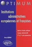 Institutions administratives europ�ennes et fran�aises