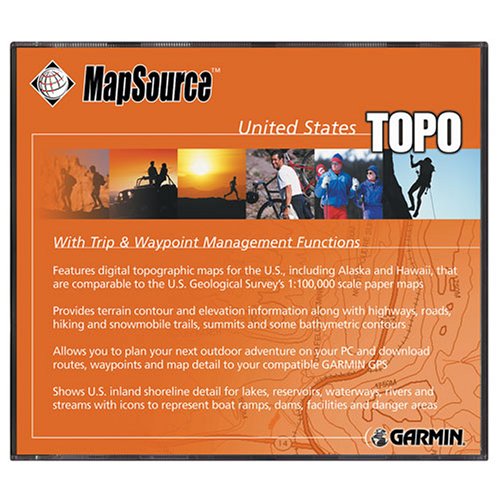 Electronics: Garmin MapSource US TOPO CD ROM for Garmin GPS Units  010 10215 12 