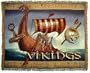 Vikings Ship Norsemen Viking Longship Cotton Tapestry Throw Blanket Rug Afghan