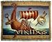 Vikings Ship Norsemen Viking Longship Cotton Tapestry Throw Blanket Rug Afghan