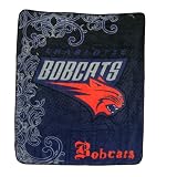 NBA Charlotte Bobcats Super Soft Plush Thermal Blanket / Fleece Couch Throw - Blue & Red