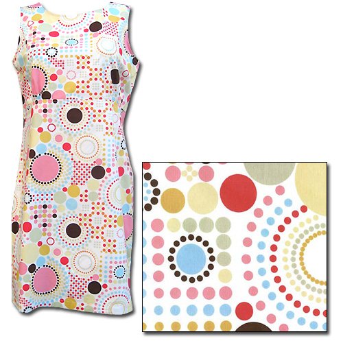 The Cat's Pajamas Pop Dot Non-Flannel Tank Dress Nightshirt Small