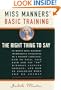 Miss Manners' Basic Training: The Right Thing to Say