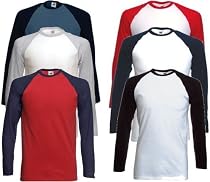 Long sleeve baseball t-shirt Steel Blue and Deep Navy XXL (47 - 49 inch chest)