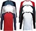 Long sleeve baseball t-shirt Deep Navy and White Large (41 - 43 inch chest) Image