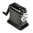 X-ACTO Products - X-ACTO - Boston Ranger 55 Table-Mount/Wall-Mount Manual Pencil Sharpener, Black - Sold As 1 Each - Built for heavy-duty use with twin X-ACTO steel cutters and strong double-bearing all-metal construction. - Extra-large, hinged swivel receptacle means less time spent cleaning. - Fitted with an adjustable pencil guide. - Mounting screws included. -