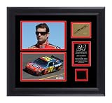 Jeff Gordon Framed 5x7 Photographs with Autographed Card, Race Tire and Personalized Nameplate