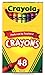 Crayola CRAY48 UPC 52-0048 Crayons Assorted Colors 48 Count, Pack of 3,