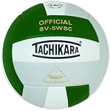  : Tachikara SV5WSC Sensi-Tec® Composite High Performance Volleyball (Dark Green/White/Silver Gray)