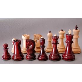 The House of Staunton Zagreb '59 Series Chess Set in Blood Rosewood by House of Staunton