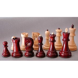 House of Staunton Zagreb '59 Series Chess Set in Blood Rosewood by