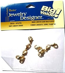 10mm Brass Gold Lobster Clasp
