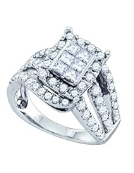 2.00CTW DIAMOND LADIES INVISIBLE RING