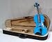 Crystalcello MV460BL 4/4 Size Violin with Carrying Case + Accessories - Blue Color
