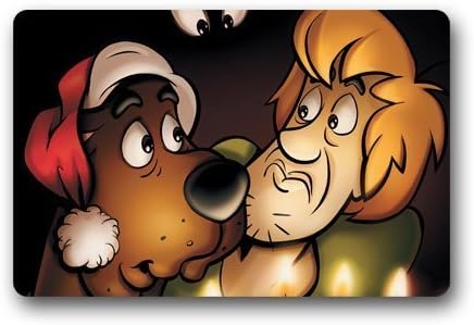 SHININGLY 2buymore Custom Doormat Machine-Washable Door Mat Scooby Doo Cartoon Indoor/Outdoor Doormat 23.6 x 15.7 Inches