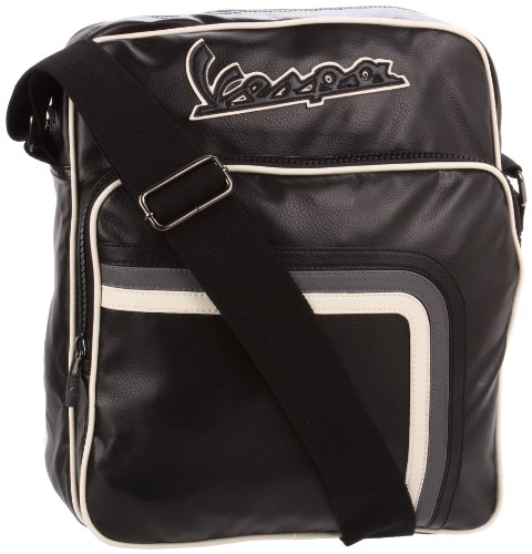 Vespa Men's VP105578 Messenger Bag,Black,One Size