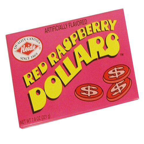 Red Raspberry Dollars Theater Boxes 12 pk. by Raspberry Candy