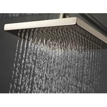 Delta 57740-SS Universal Showering Components, Touch-Clean Raincan Showerhead Assembly, Stainless