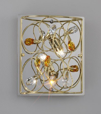 ARABESQUE:Wandleuchte,Made in Italy, STRASS Swarovski Kristall,24 Karat Gold Veredelung