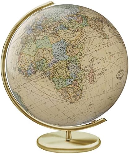 Columbus Weimar 16 Inch Illuminated Glass Desktop Globe