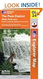 The Peak District (OS Explorer Map): White Peak area. Buxton, Bakewell, Matlock & Dove Dale. Showing part of the Peak National Park, Pennine Bridleway, High Peak Trail and Tissington Trail