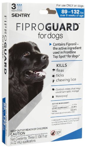 dog allergy to fleas Discount Fiproguard Fiproguard Topical Flea and Tick for Dogs, 89 to 132-Pound