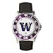 Washington Huskies Suntime Competitor Poly/Leather Band Watch - NCAA College Athletics