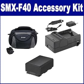 Samsung SMX-F40 Camcorder Accessory Kit includes: SDM-1524 Charger, SDIABP210E Battery,... by Synergy