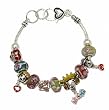 Multi Colored Mom Theme Charm Bracelet Fashion Jewelry