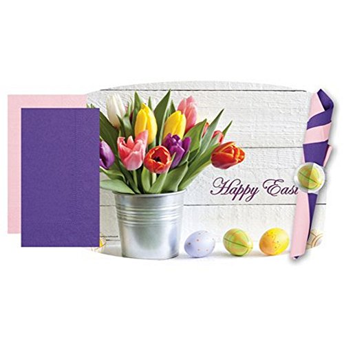 Happy Easter Paper Placemats With Napkins 10 Pack Home Garden Linens