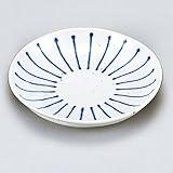 古染十草三ッ山4.0皿　5個組 【美濃焼　和皿】