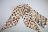 Coach Graffiti Script Tattersal Silk Ponytail Scarf 98843