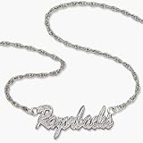 Arkansas Razorbacks Razorbacks Script Necklace - Sterling Silver Jewelry
