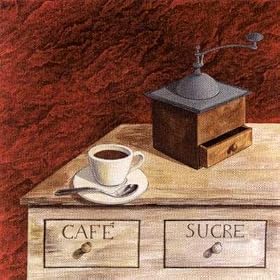 Ristretto by J. L. Vittel. CANVAS ROLLED. 12.00 inches width by 12.00 inches height. Highest Quality Art Poster Print